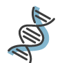 Darstellung von einer DNA in Form eines Icons